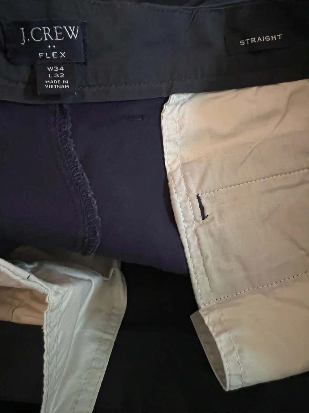 J. Crew Navy Blue Men’s Chino Pants. 34 x 32.